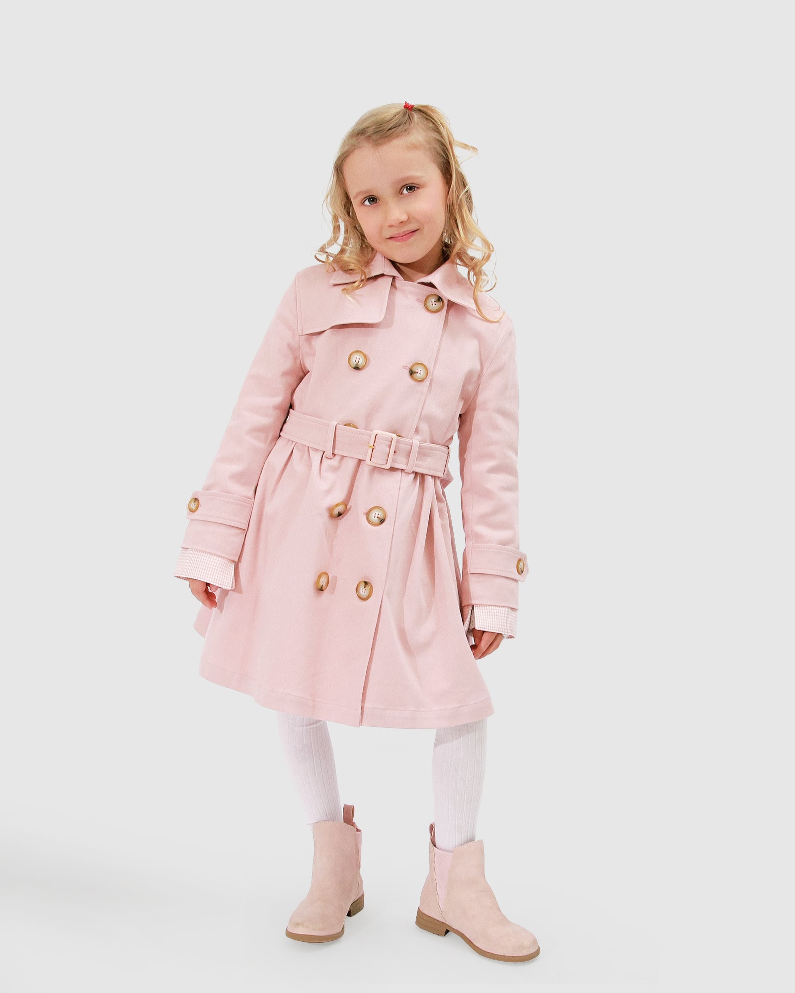 Miss Sunshine Trench Coat Blush Pink – Belle Bloom