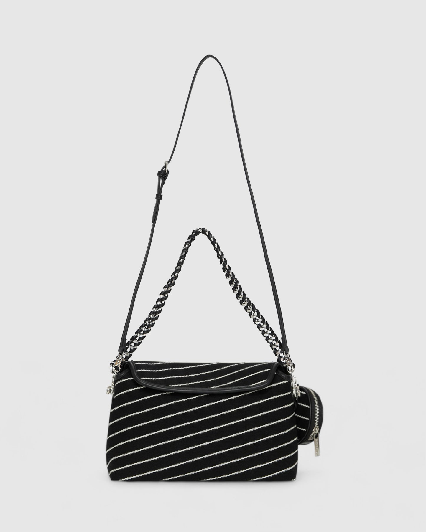 Elodie Day PU Bag - Black/White