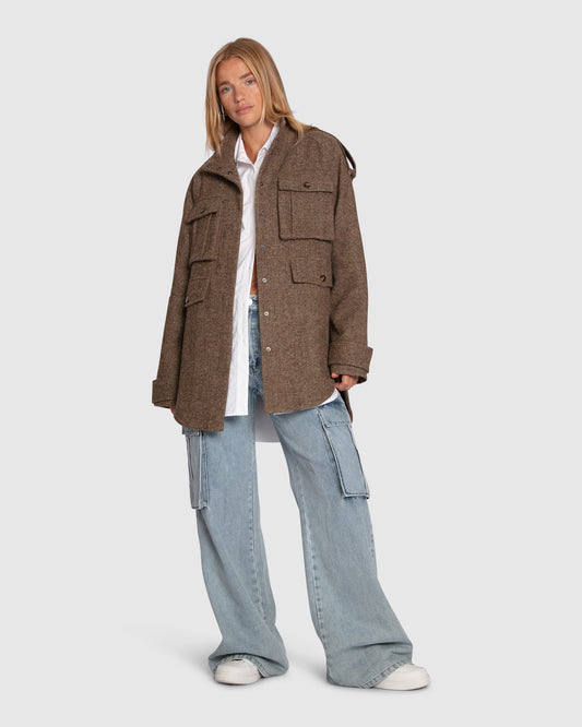 All My Love Wool Overshirt - Military