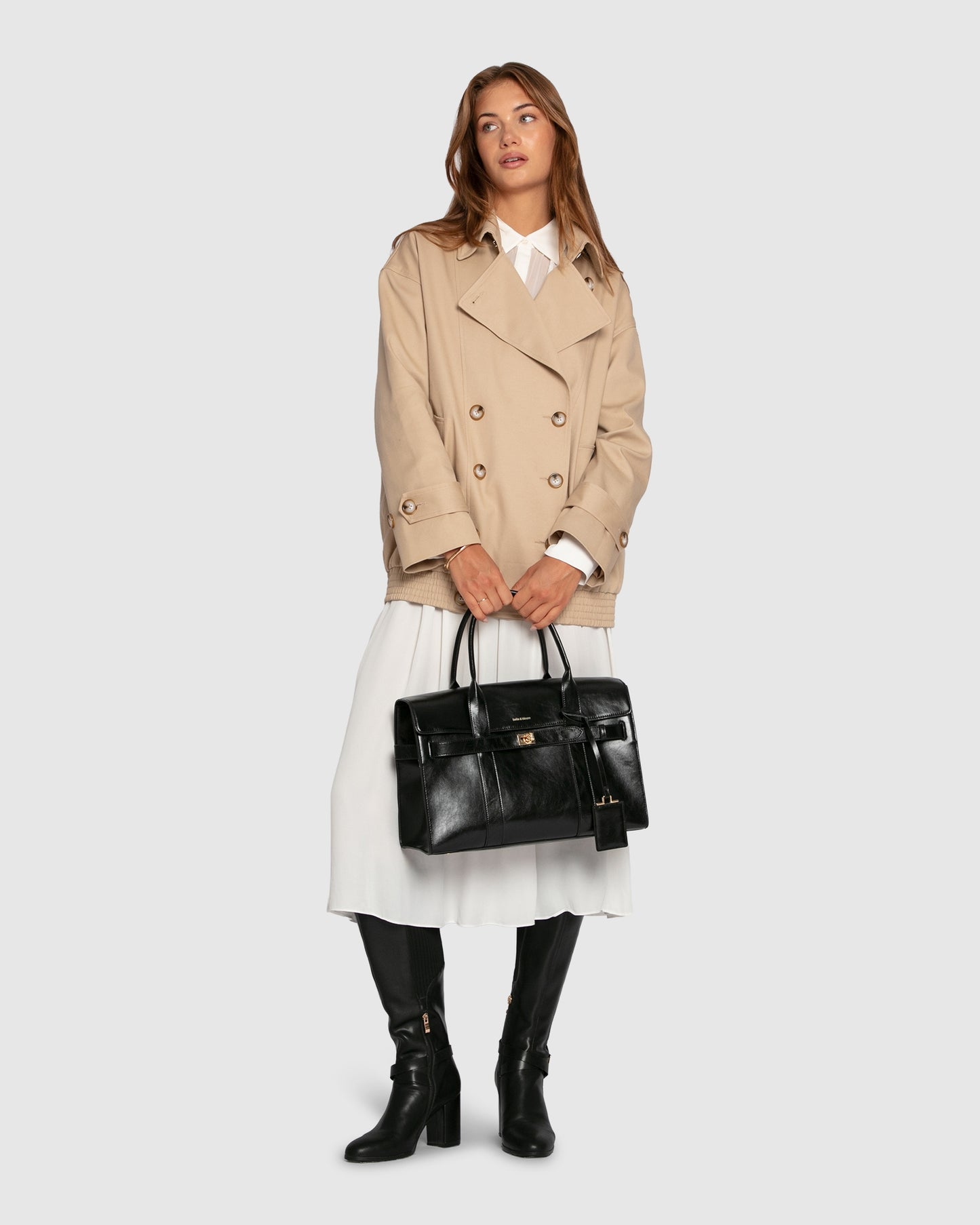 Weekend Trench Bomber Jacket - Tan