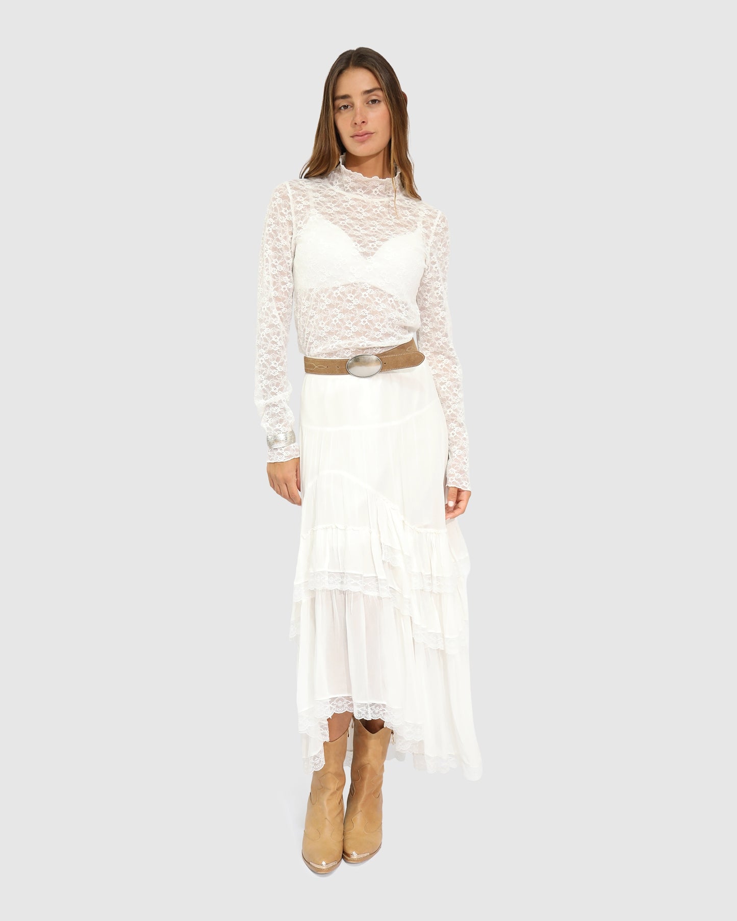 Fairy Girl Lace Top - Cream