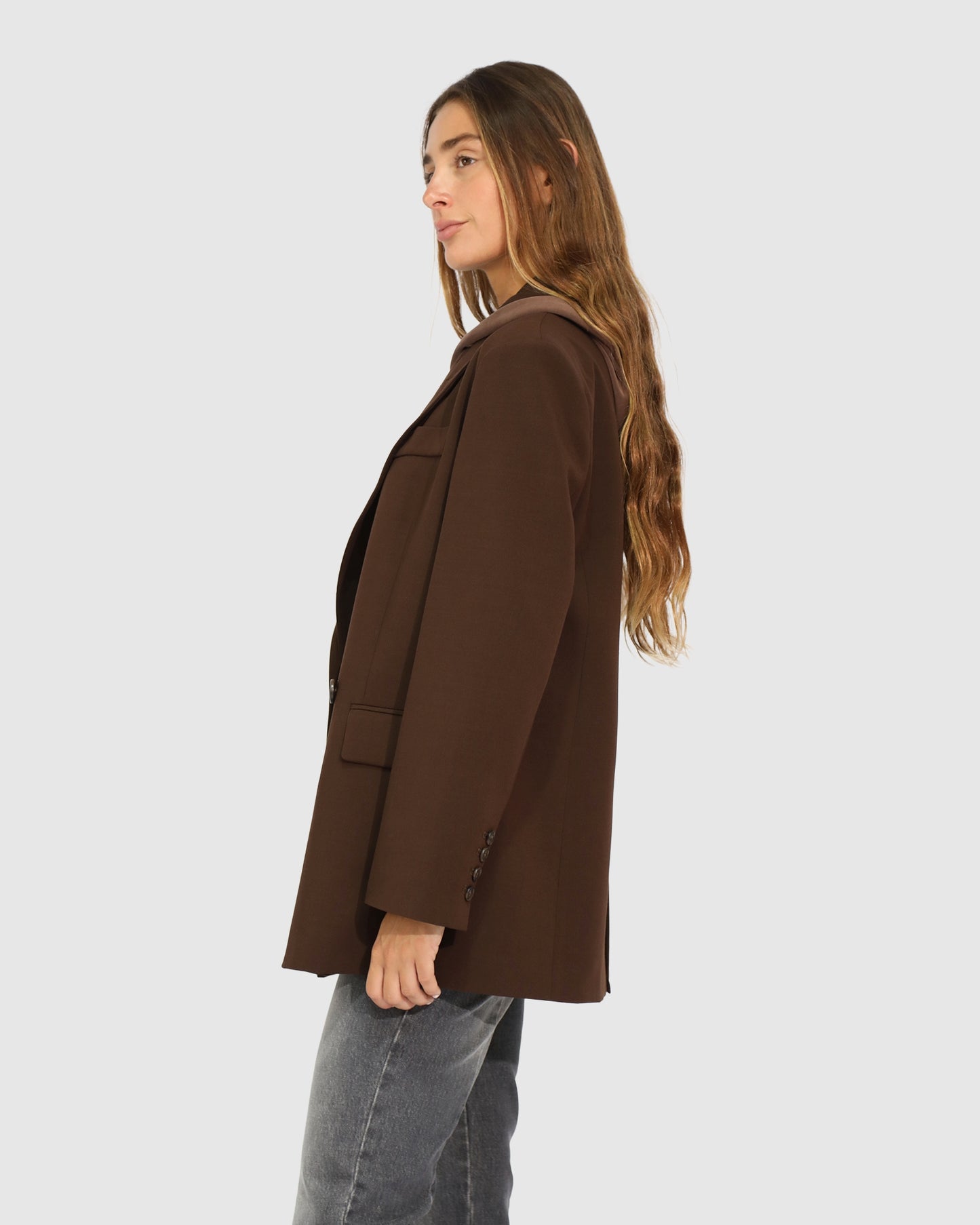 Over and Out Blazer - Chocolate