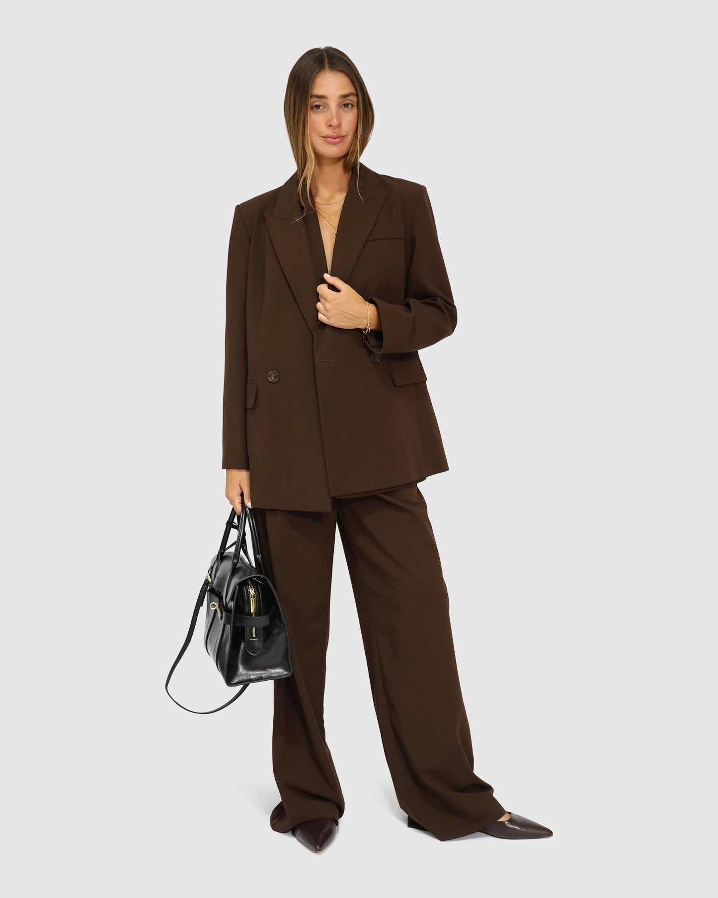 Over and Out Blazer - Chocolate