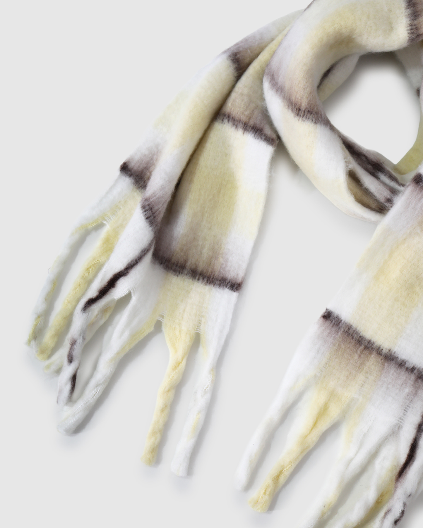 Plenty Of Love Scarf - Yellow/Choc