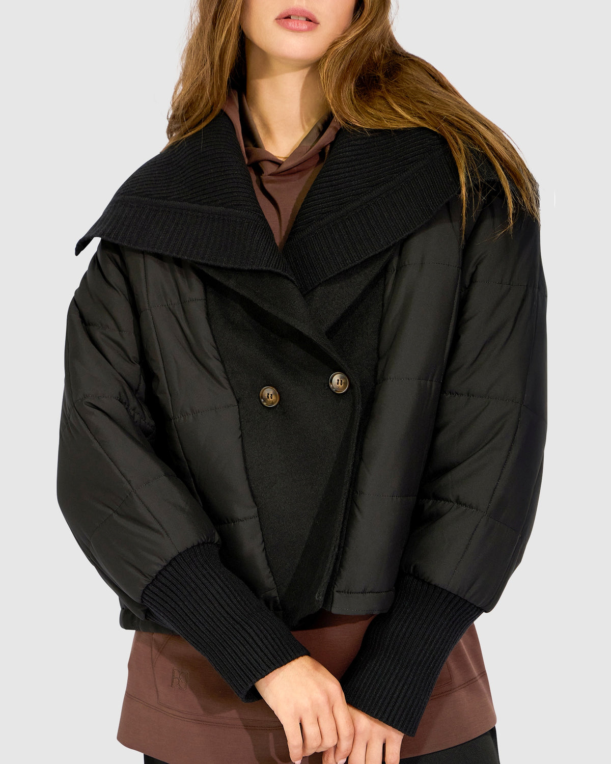 Elements Rib Collar Jacket - Black