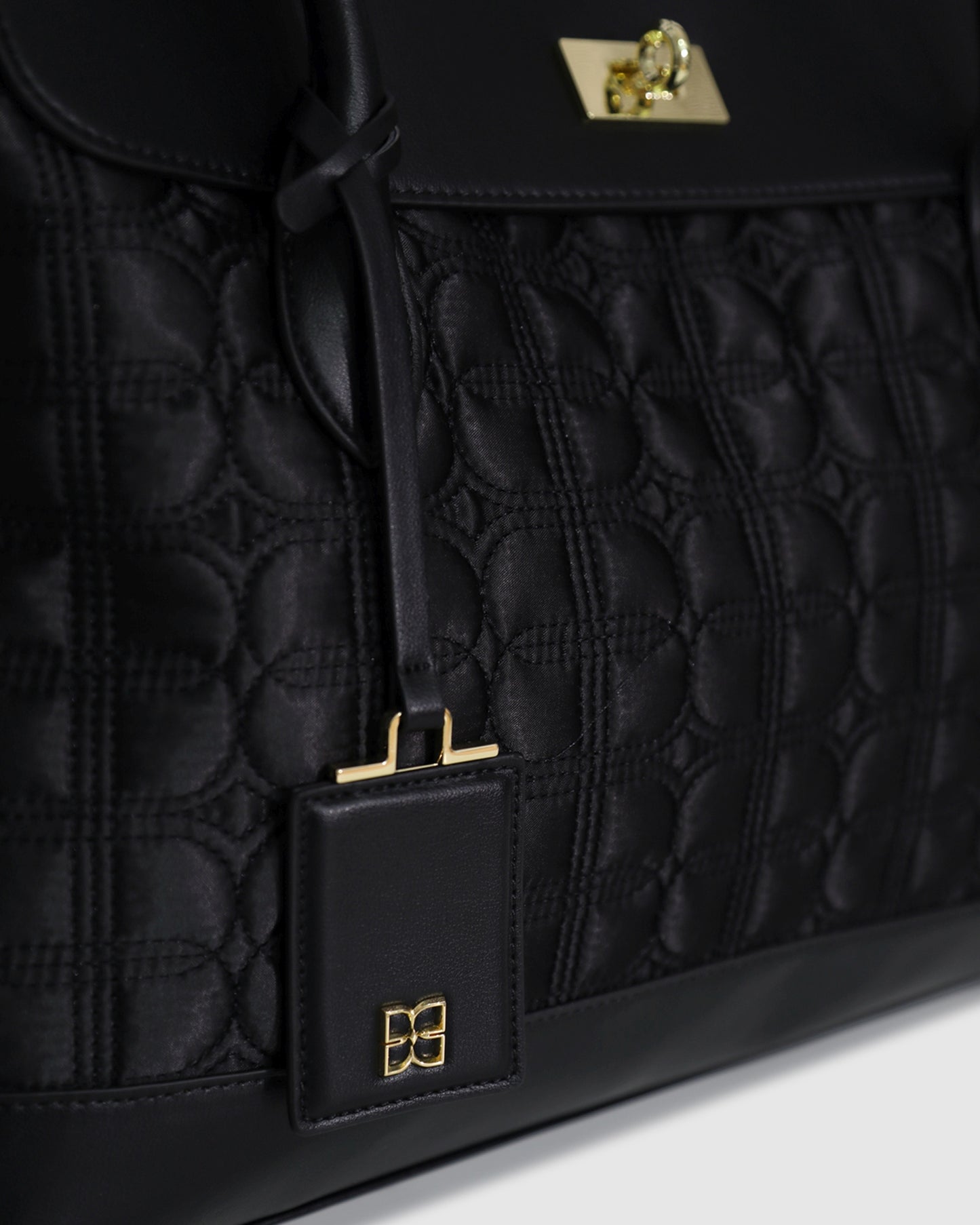 Just Add Sugar Quilted Bag - Black
