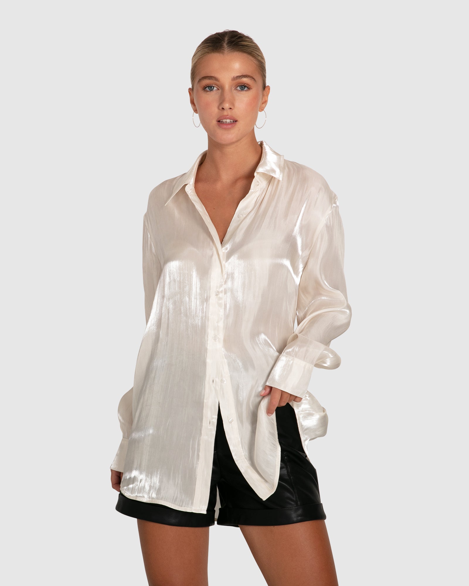 iridescent dress shirt Long sleeve men's dress shirt (M) in iridescent lavender blue plaid kokovenice.com