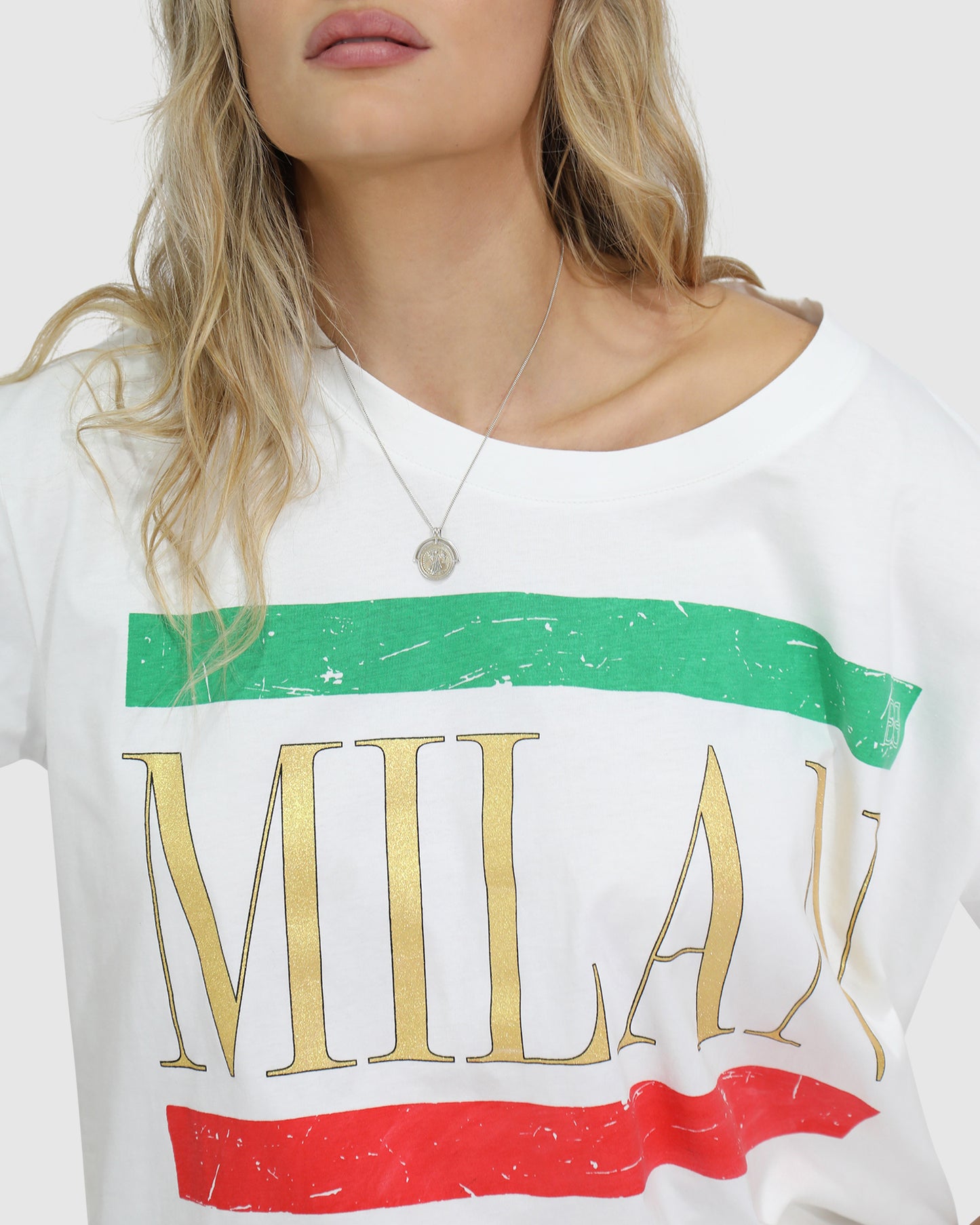 I Love Milan Oversized T-Shirt - White