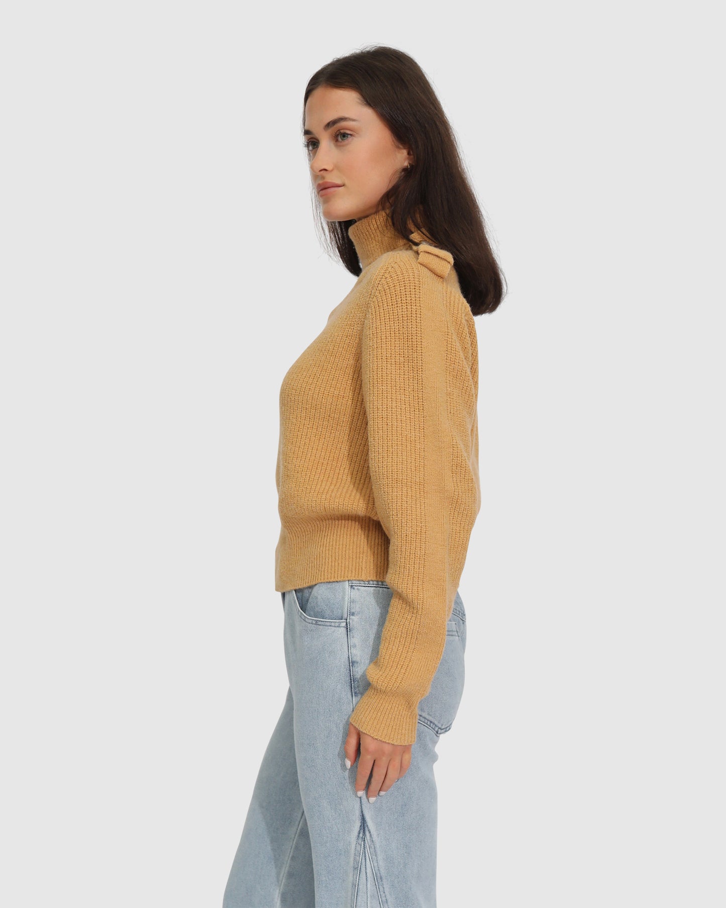 Lost & Found Knitted Sweater - Camel