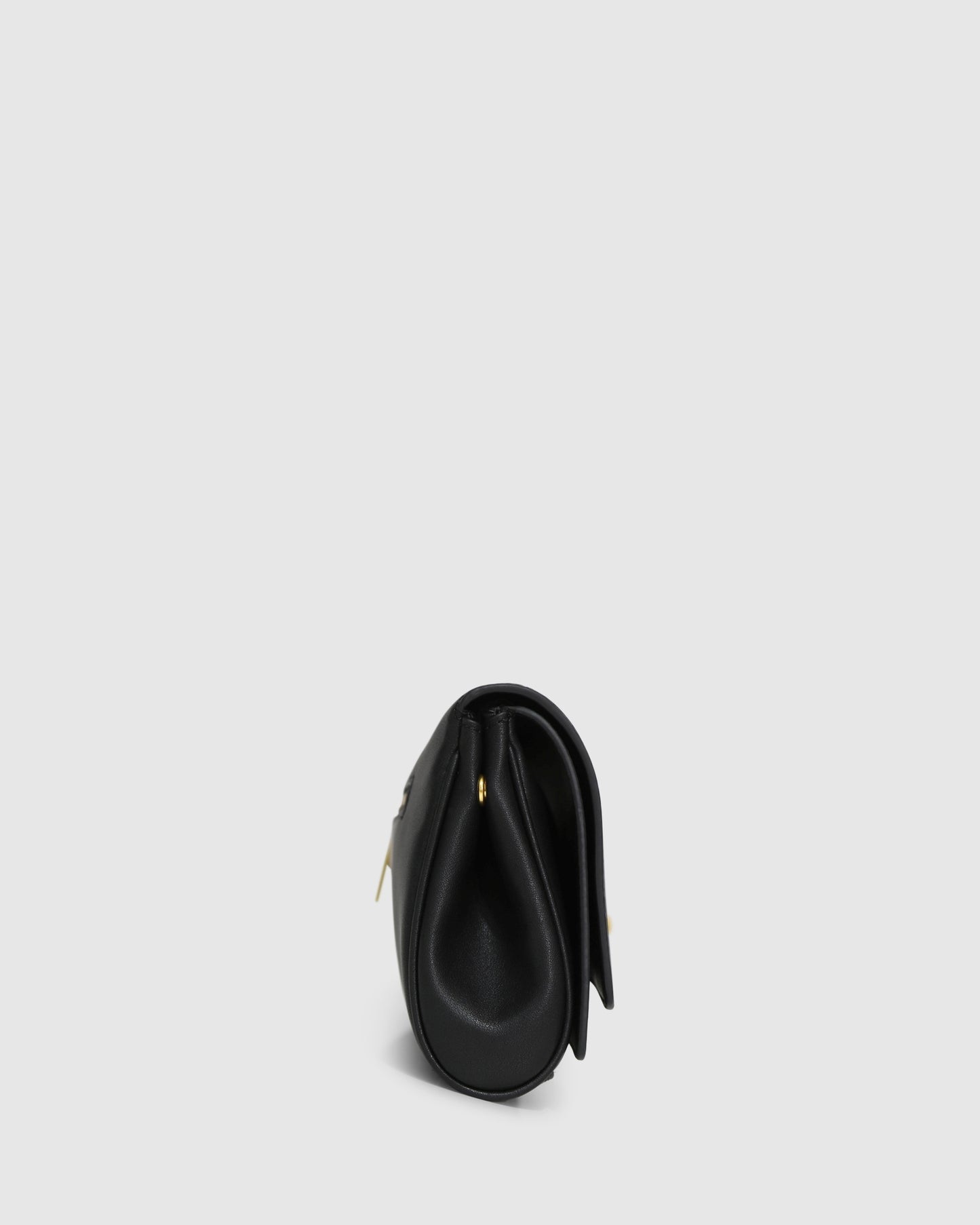 Love Boat Leather Clutch Bag - Black