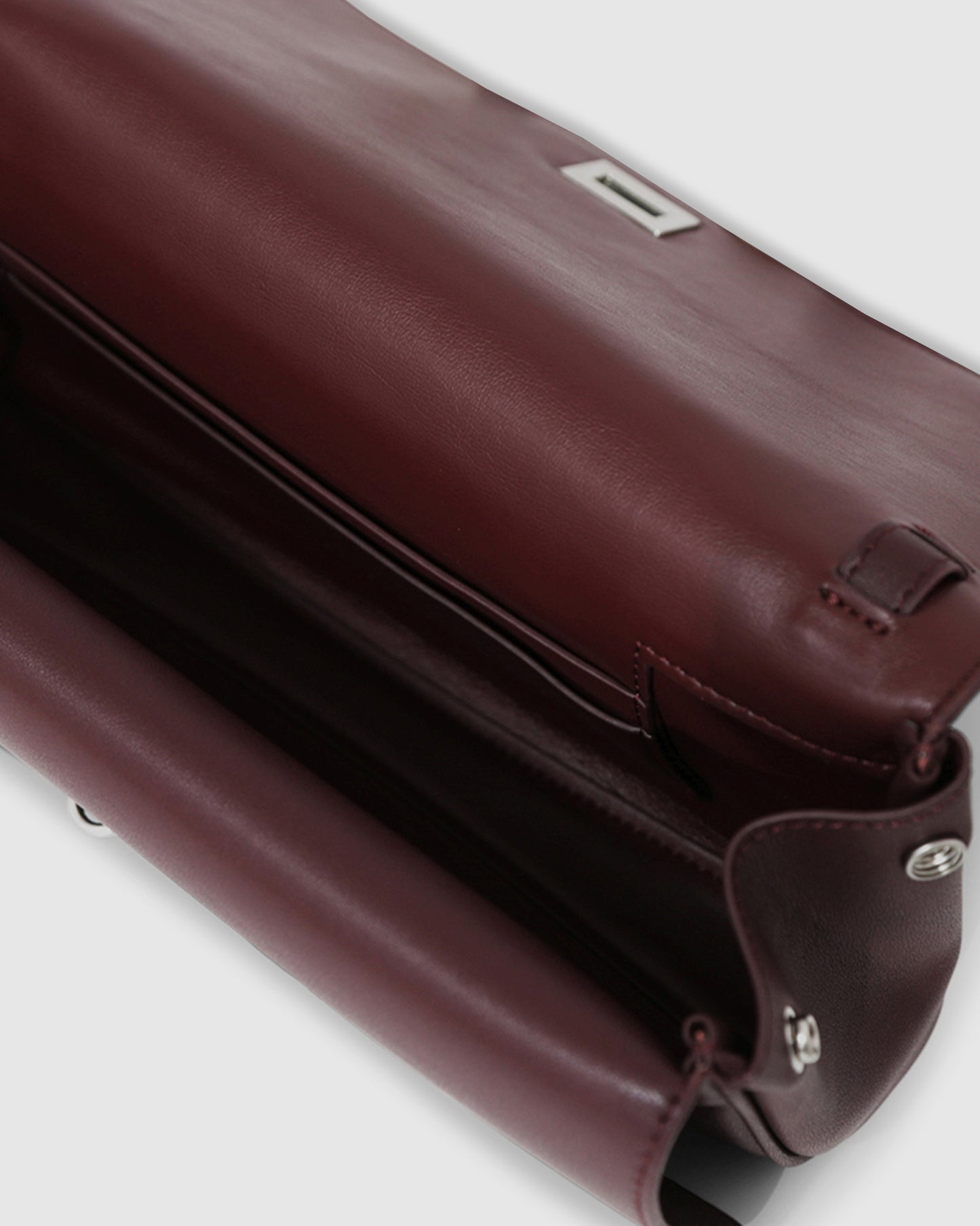 Love Boat Leather Clutch Bag - Burgundy