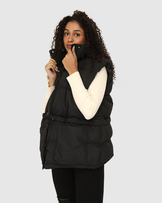 Landslide Zip-Off Puffer Vest - Black