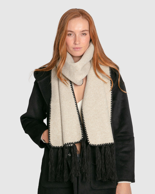 Mountain Side Scarf - Cream