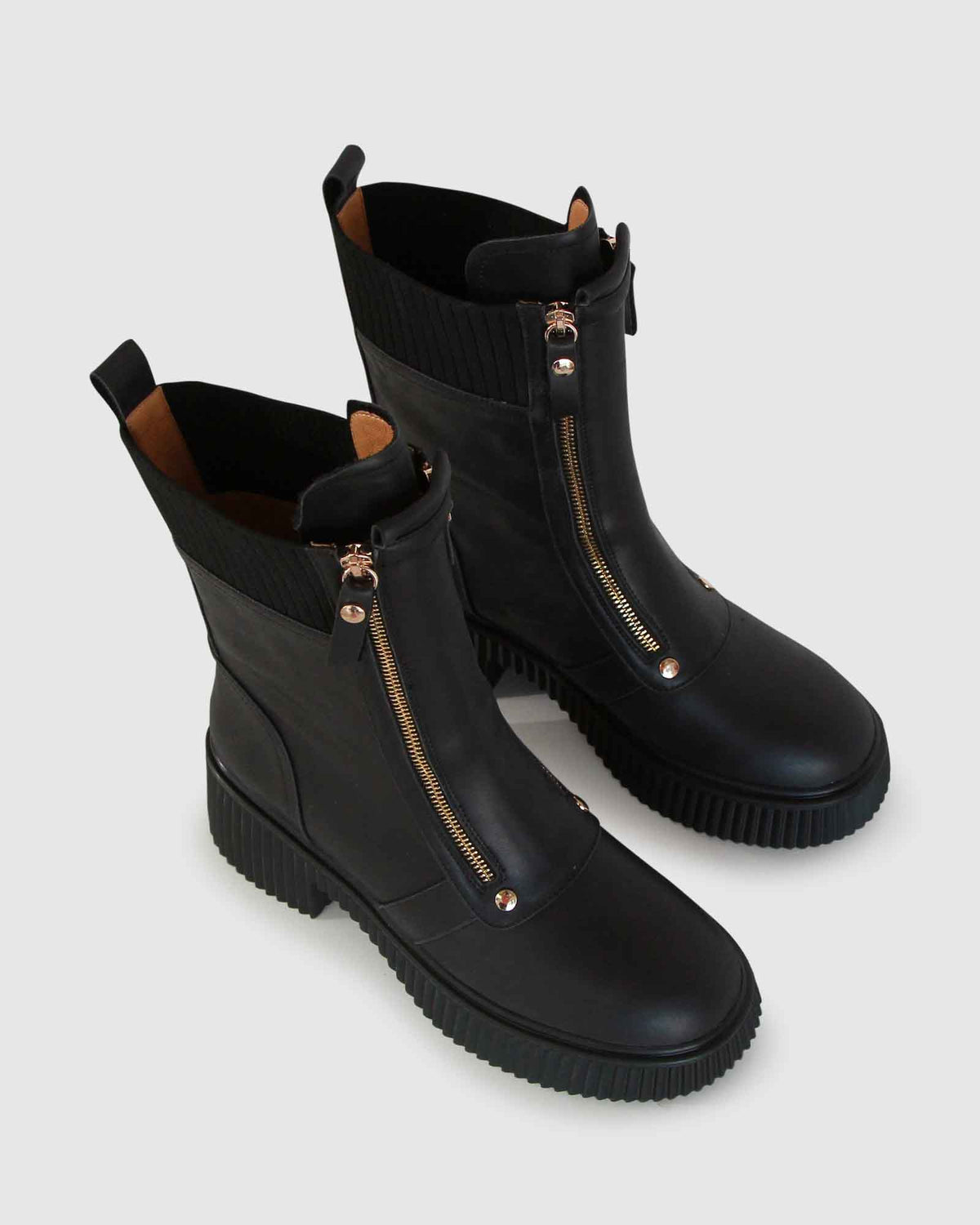 Black More To Come Ankle Boot with zip closure - alternate view