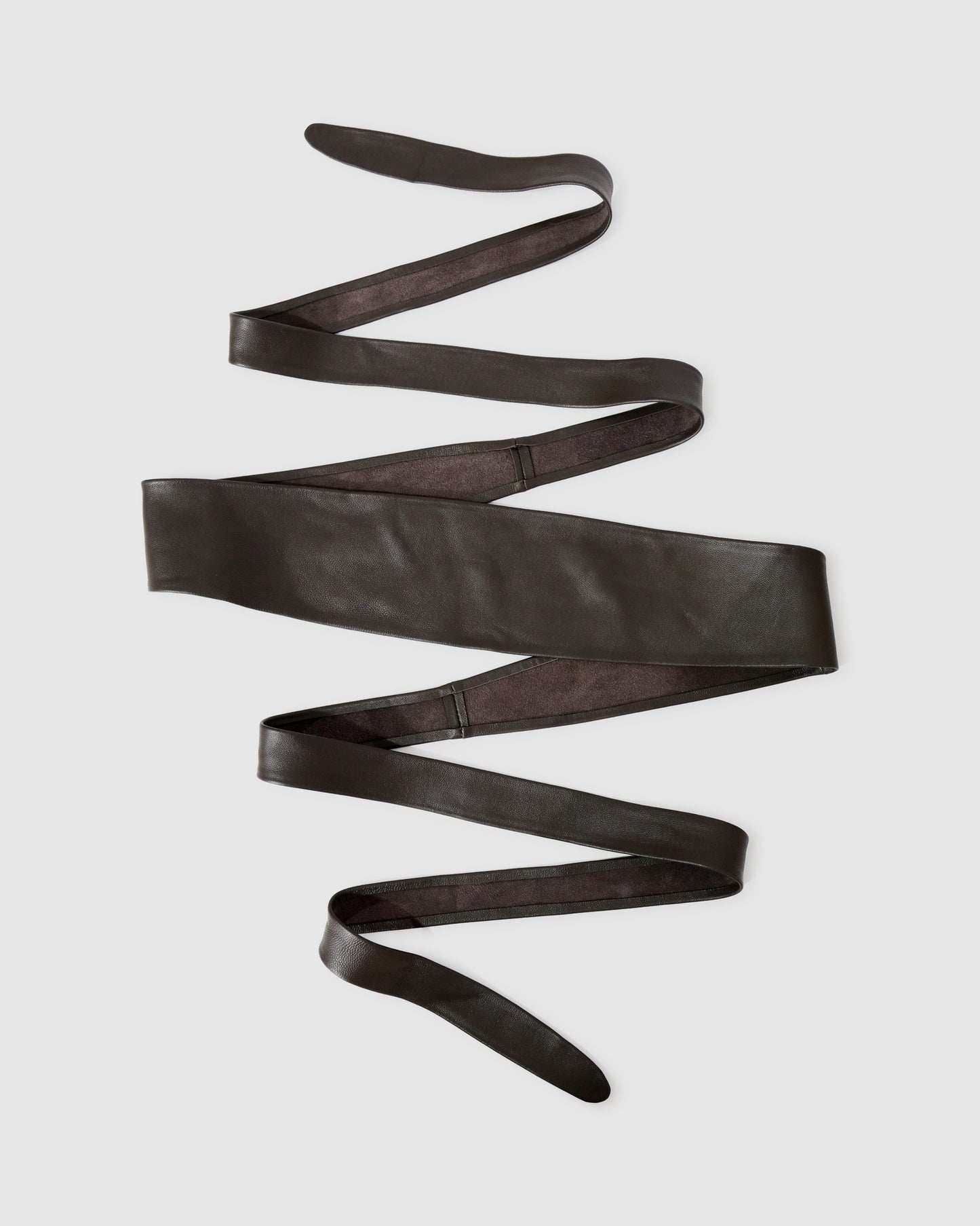 Odyssey Soft Wrap Leather Belt - Chocolate
