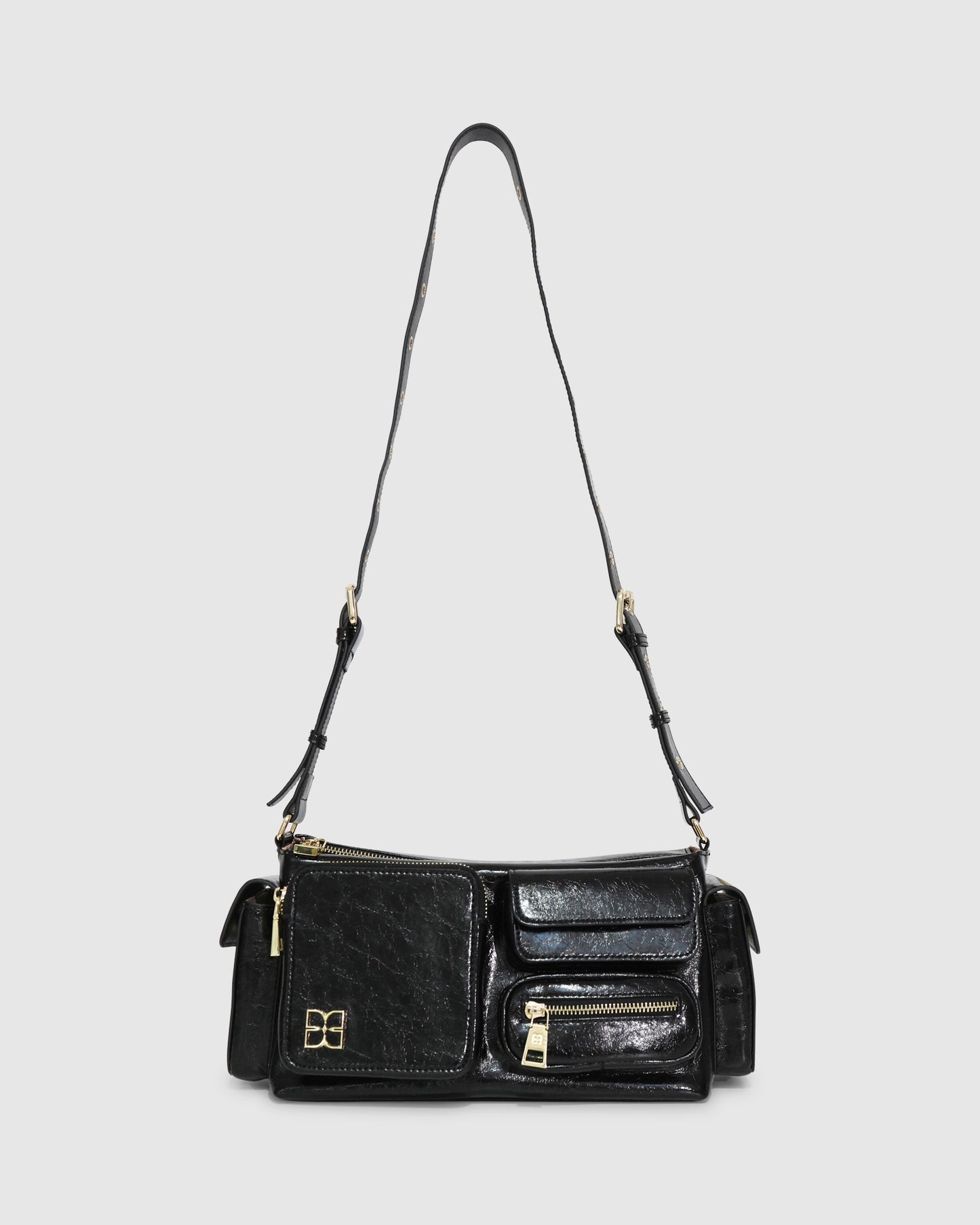 Promises Leather Handbag - Black