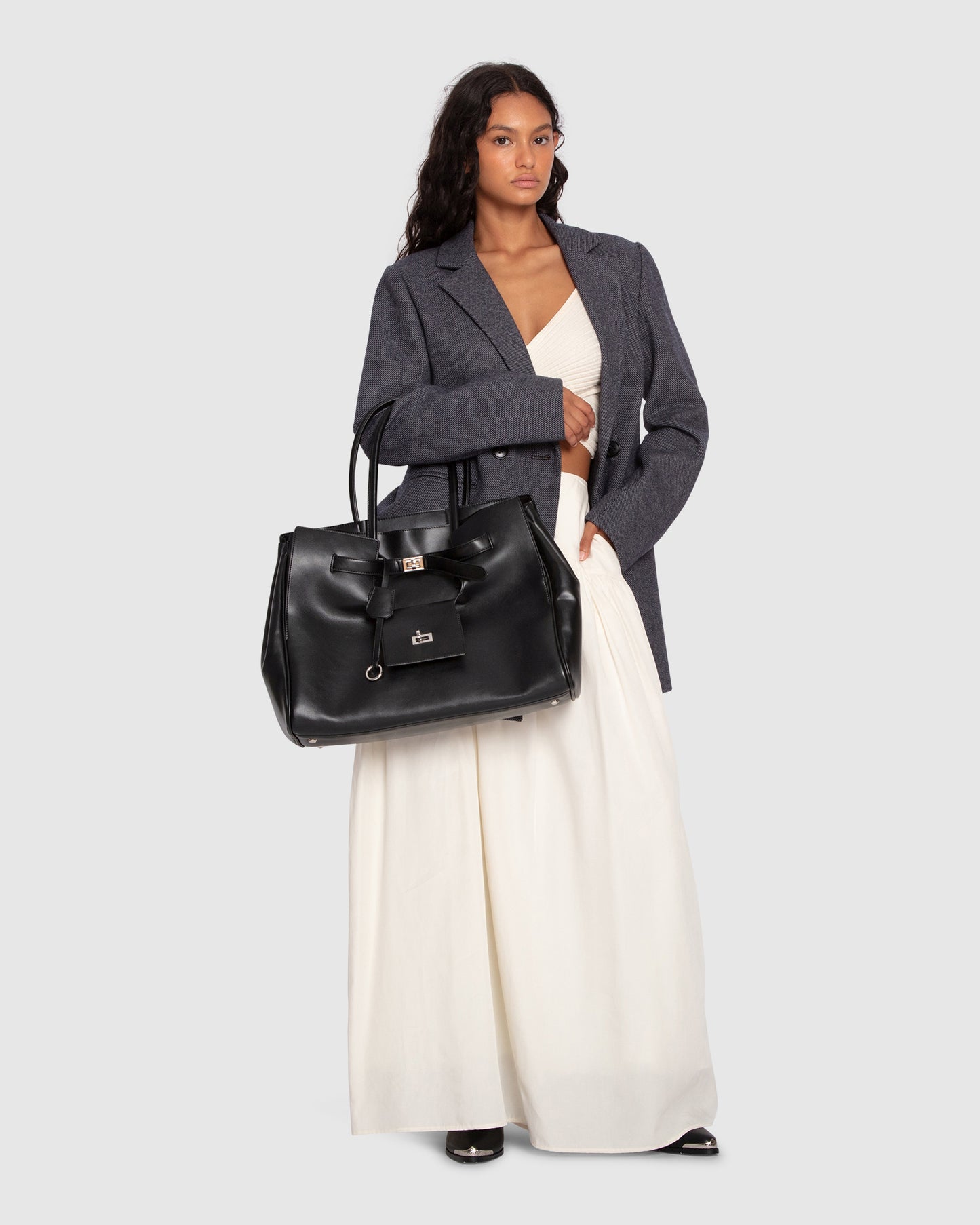 Rude Boy Large Tote Bag - Black