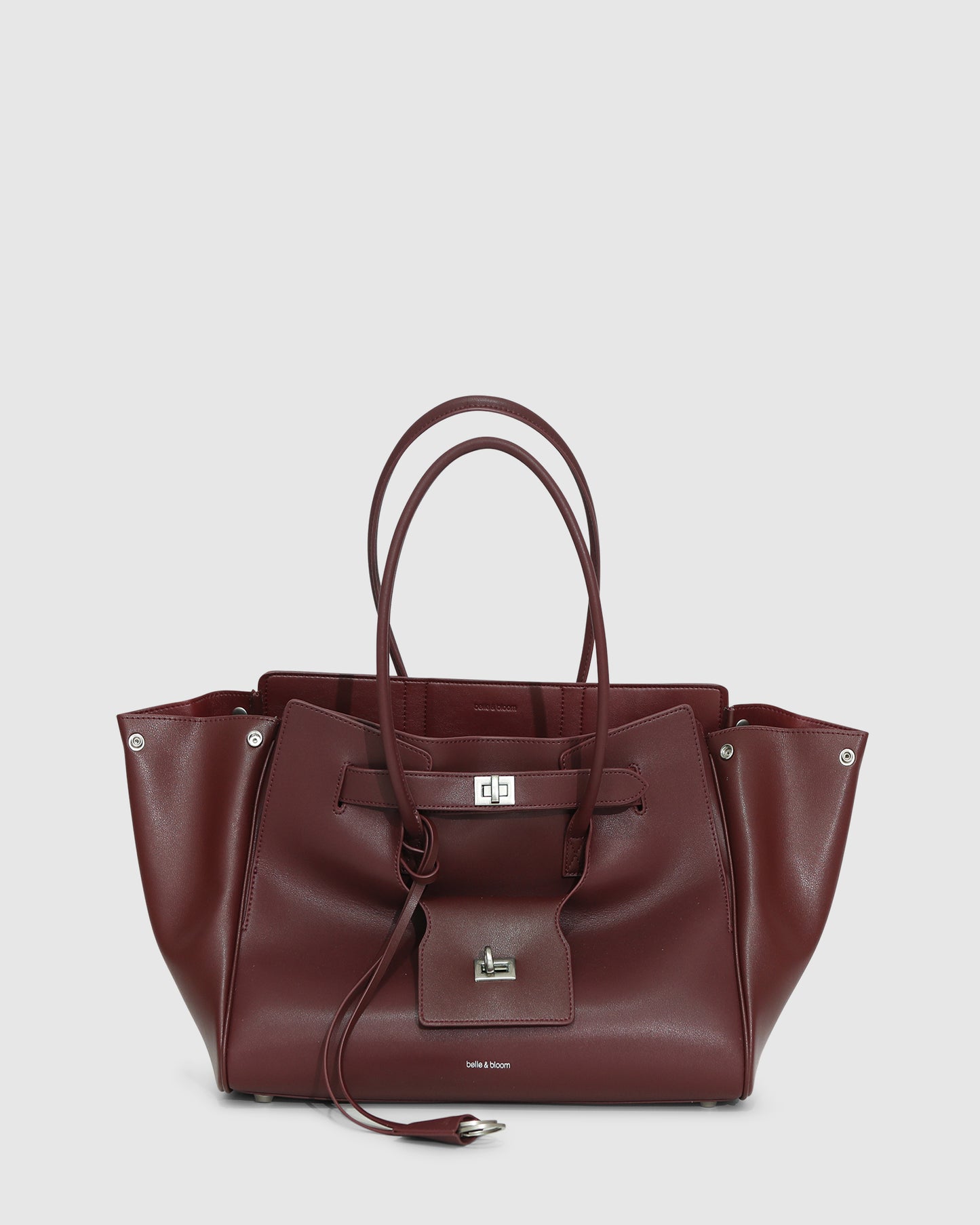 Rude Boy Large Tote Bag - Burgundy