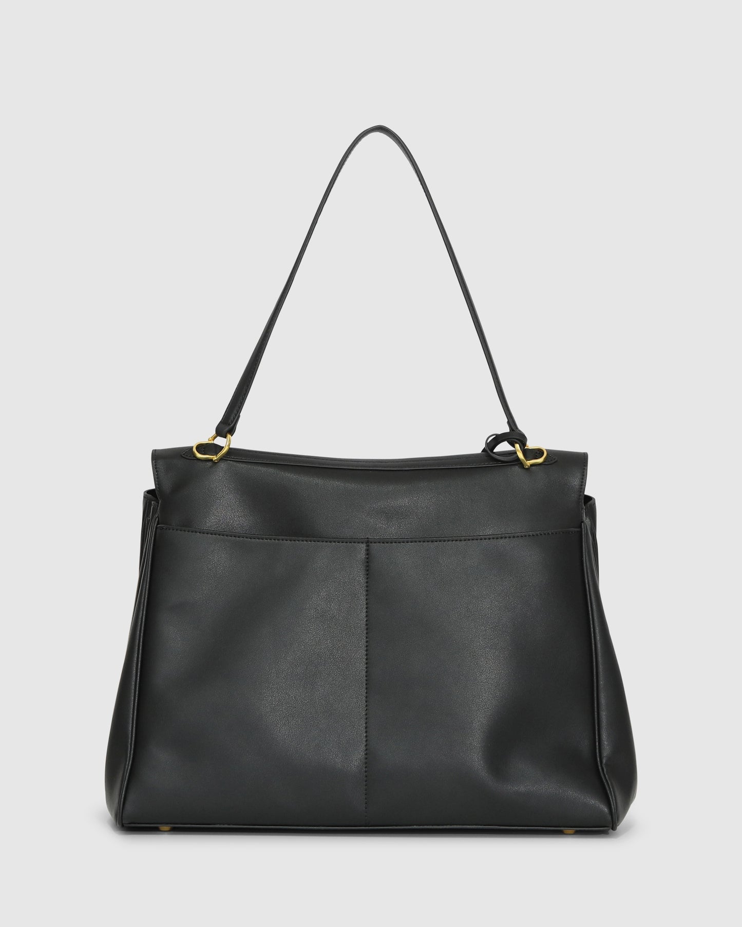Skyfall Leather Shoulder Bag - Black