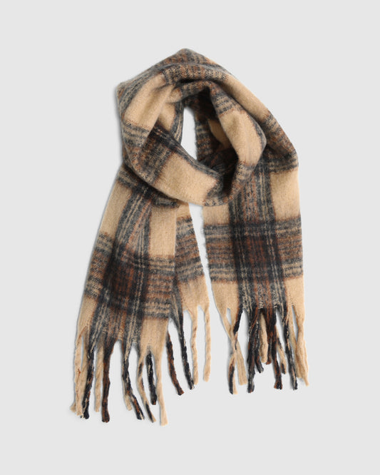 Timeless Scarf - Camel/Chocolate