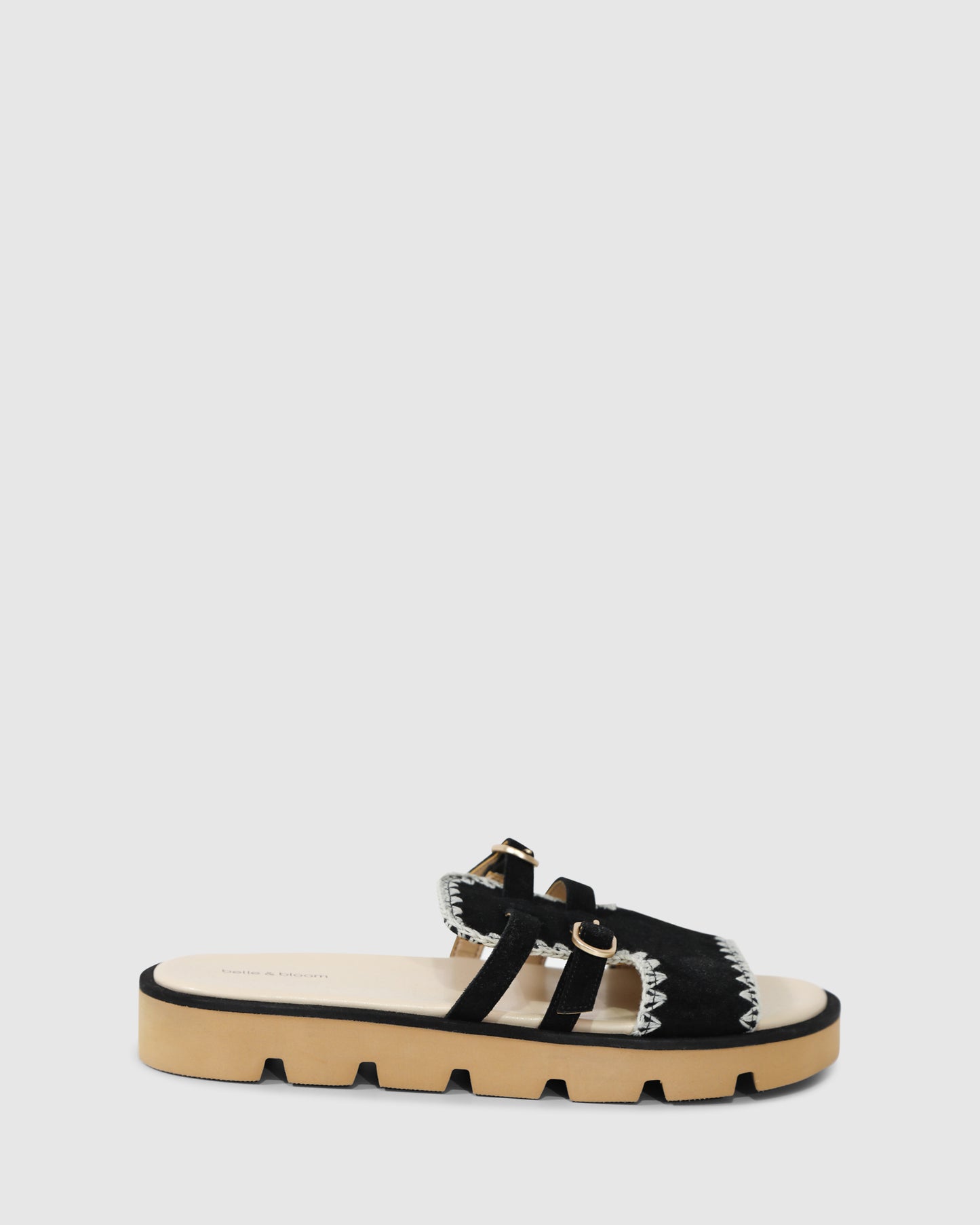 Unconditional Love Suede Slide - Black