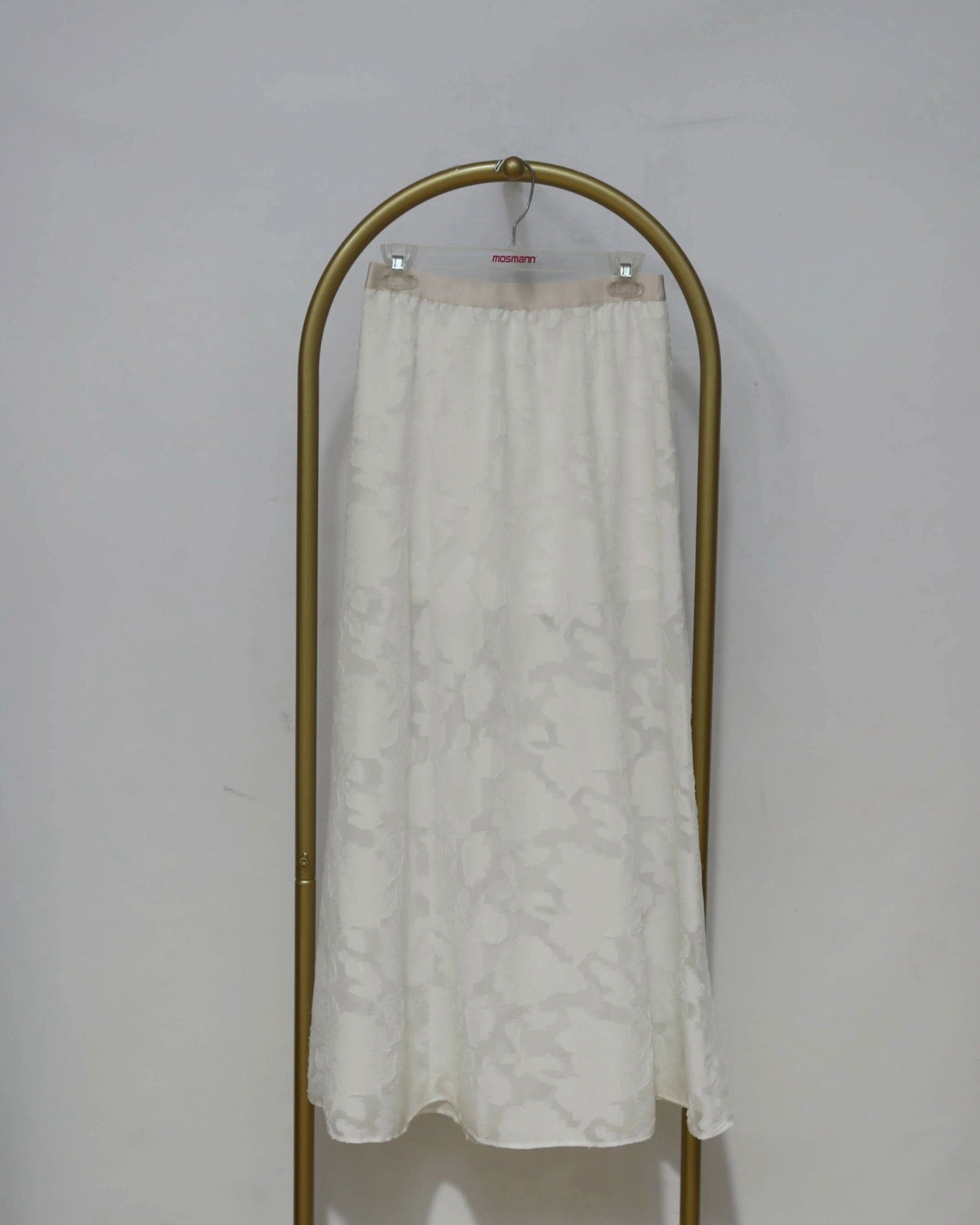 Textured Maxi Skirt - Cream