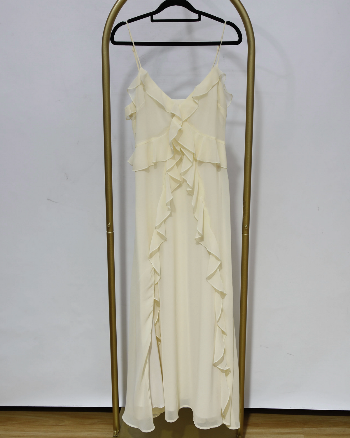 Ruffle Maxi Dress - Cream