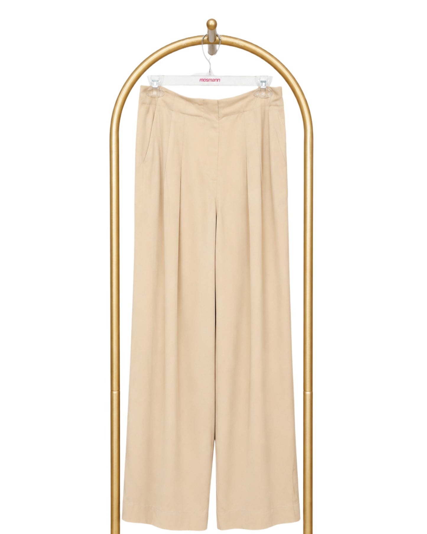 Soft Tailored Wide Leg Pant - Cream