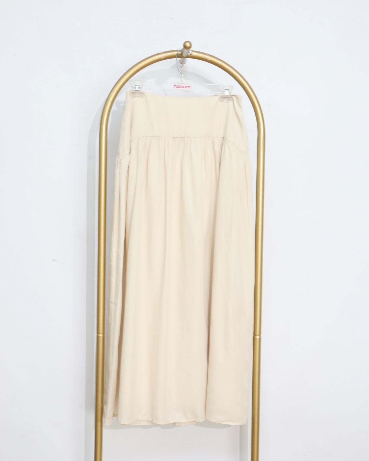 Soft Drape Maxi Skirt - Cream