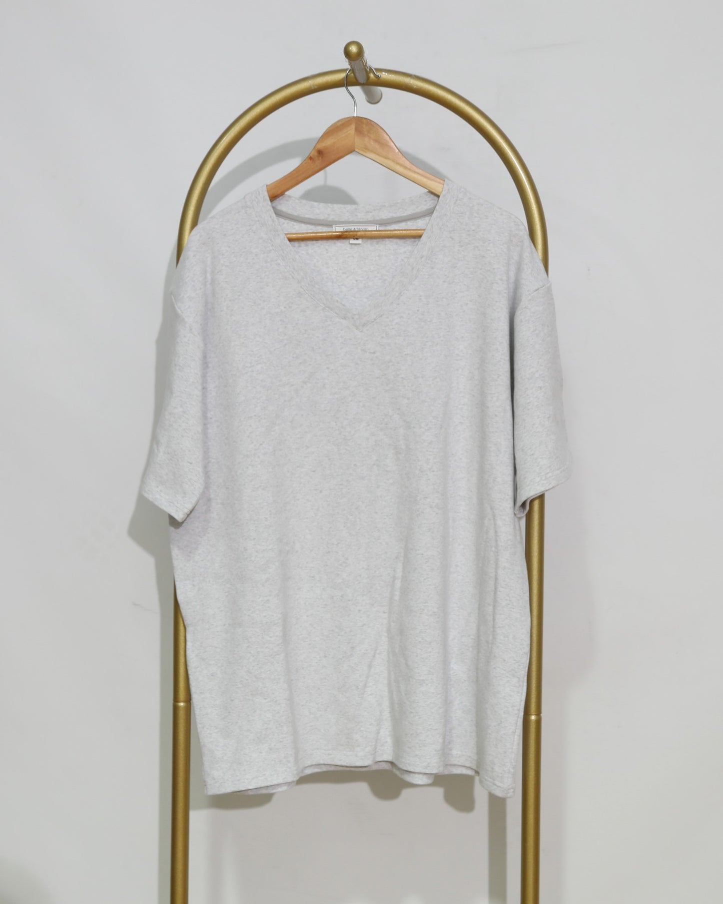 Floral Graphic Oversized T-Shirt - Grey Marle