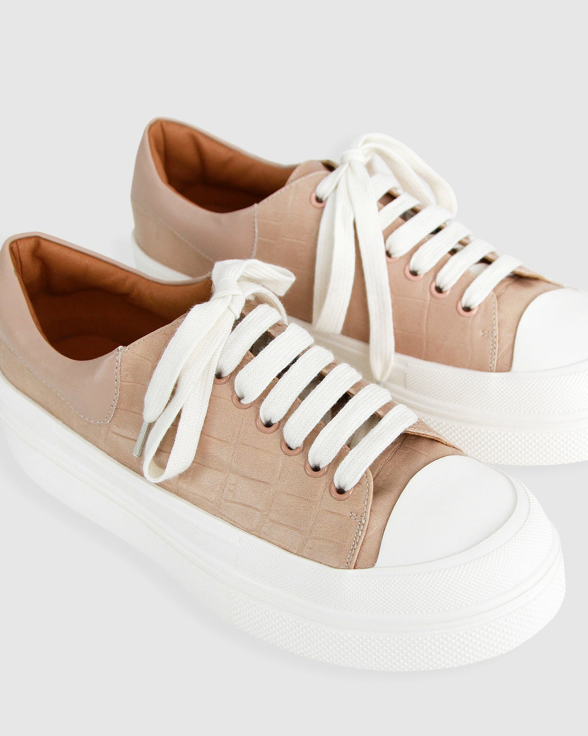 Blush Just A Dream Croc Leather Sneaker - alternate view