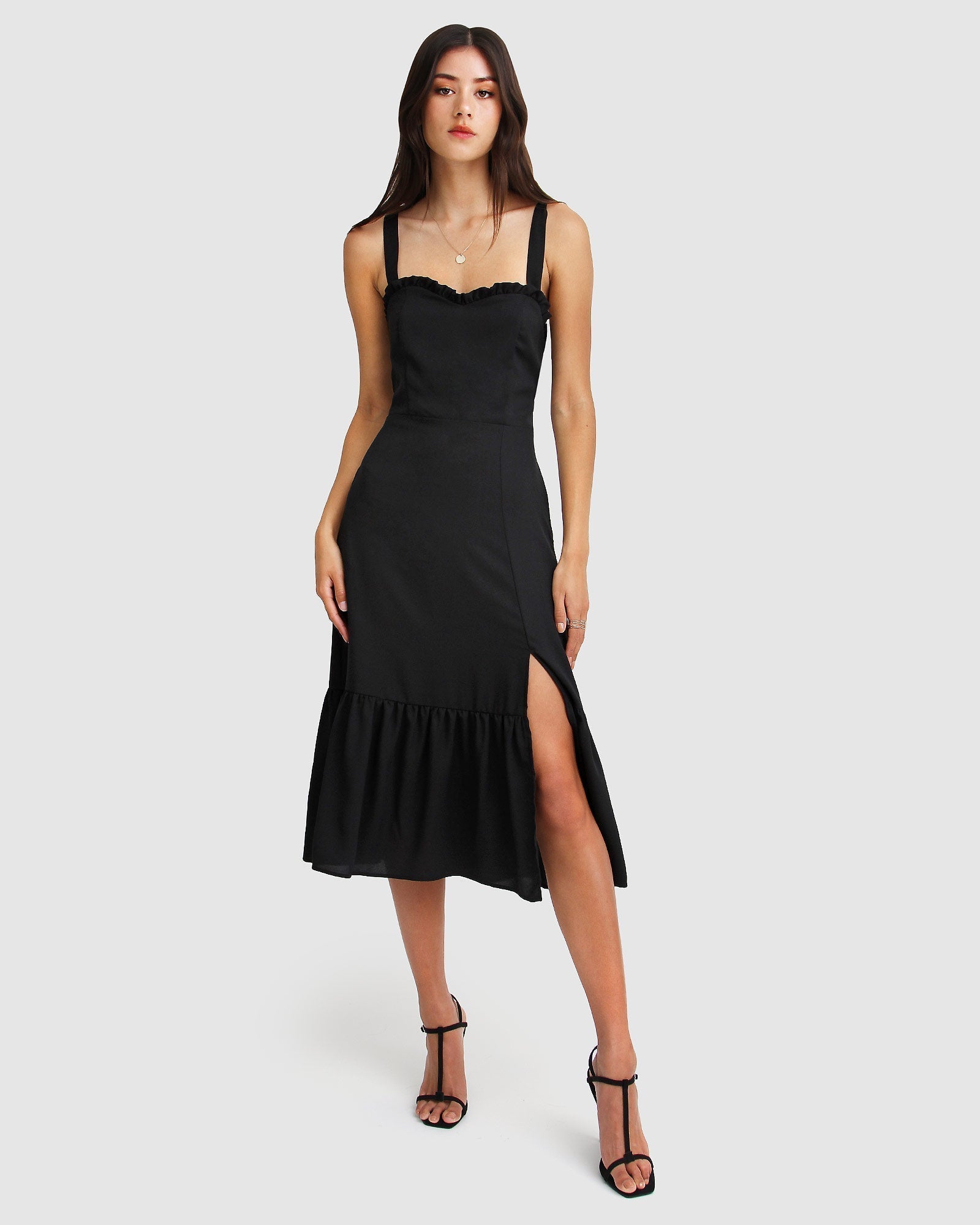 Summer Storm Midi Dress - Black Belle & Bloom Summer Storm Midi Dress - Black Belle & Bloom