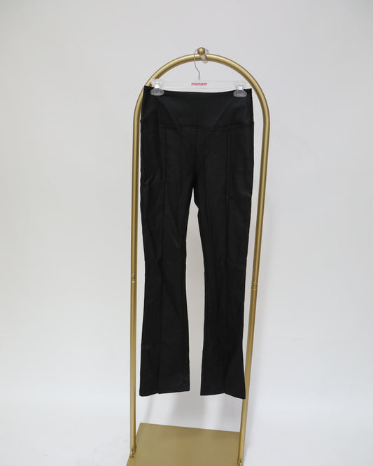 High Waisted Flared Pants - Black