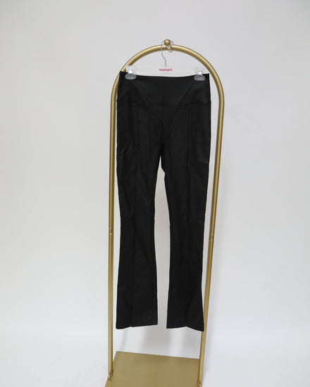 High Waisted Flared Pants - Black