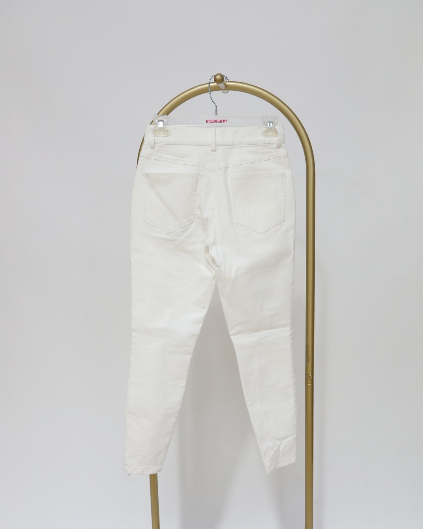 High Waisted Skinny Jeans - White