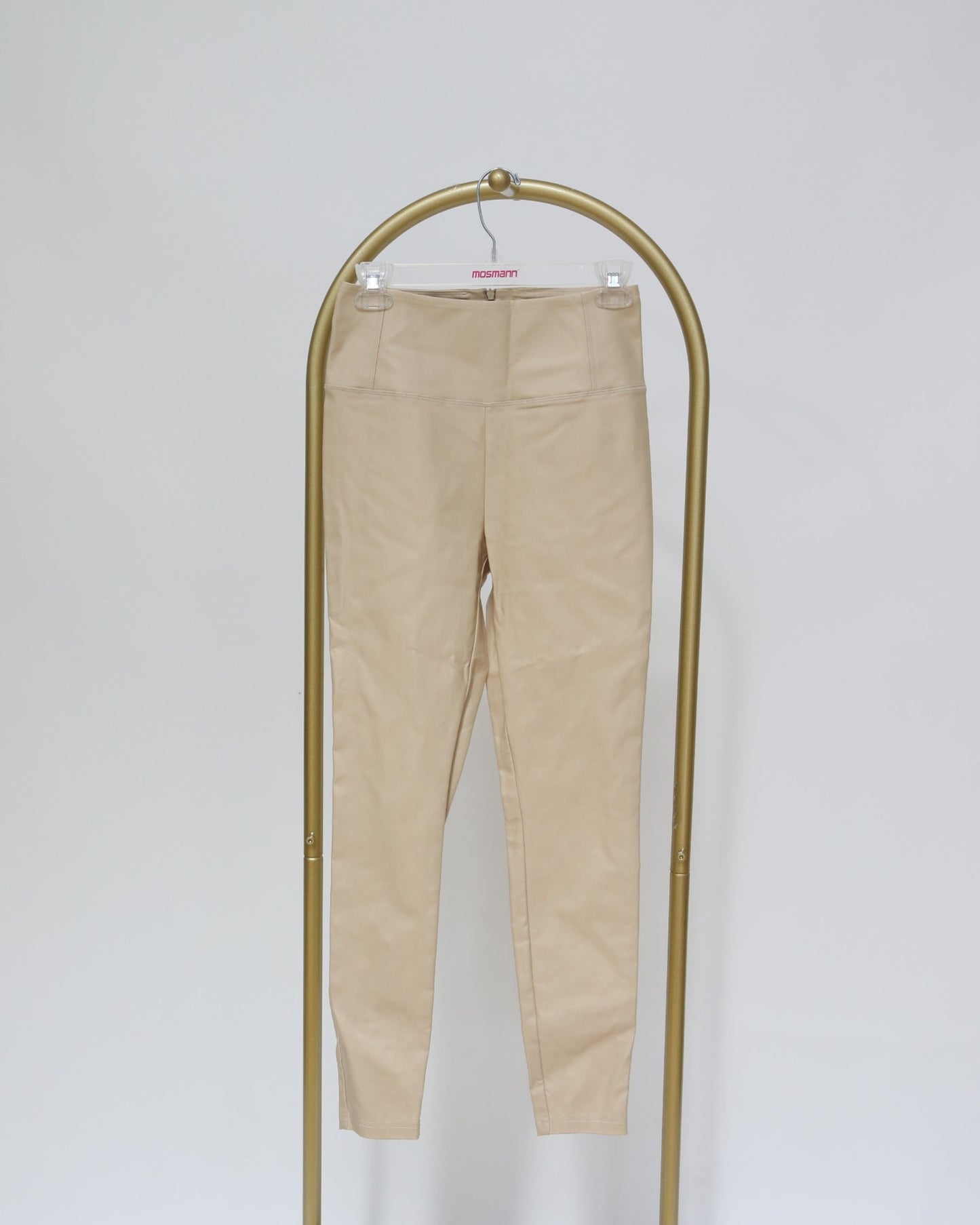 High Waisted Skinny Pants - Beige