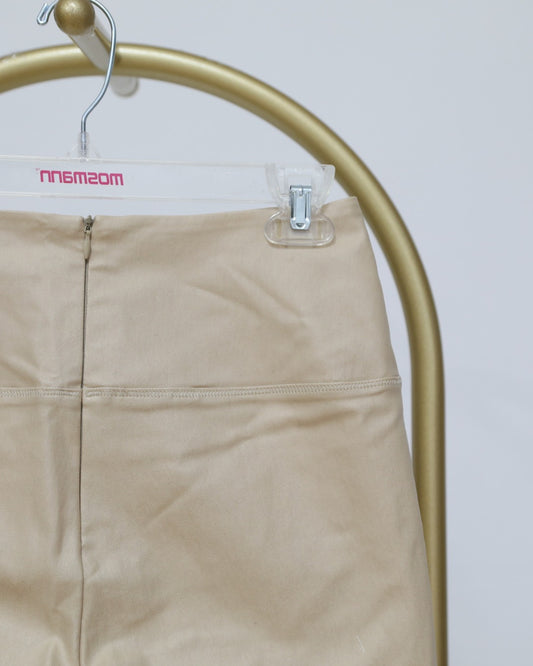 High Waisted Skinny Pants - Beige