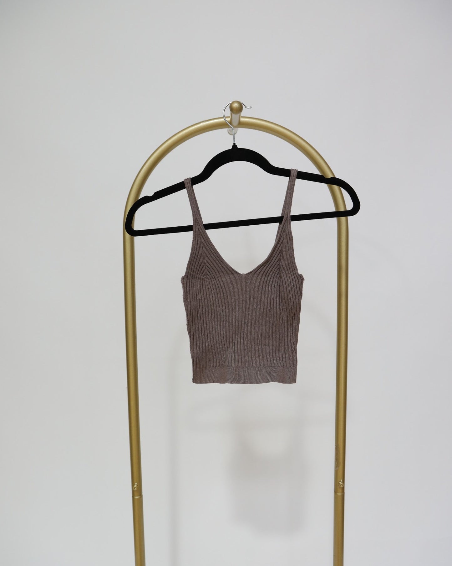 Knit Tank Top - Brown