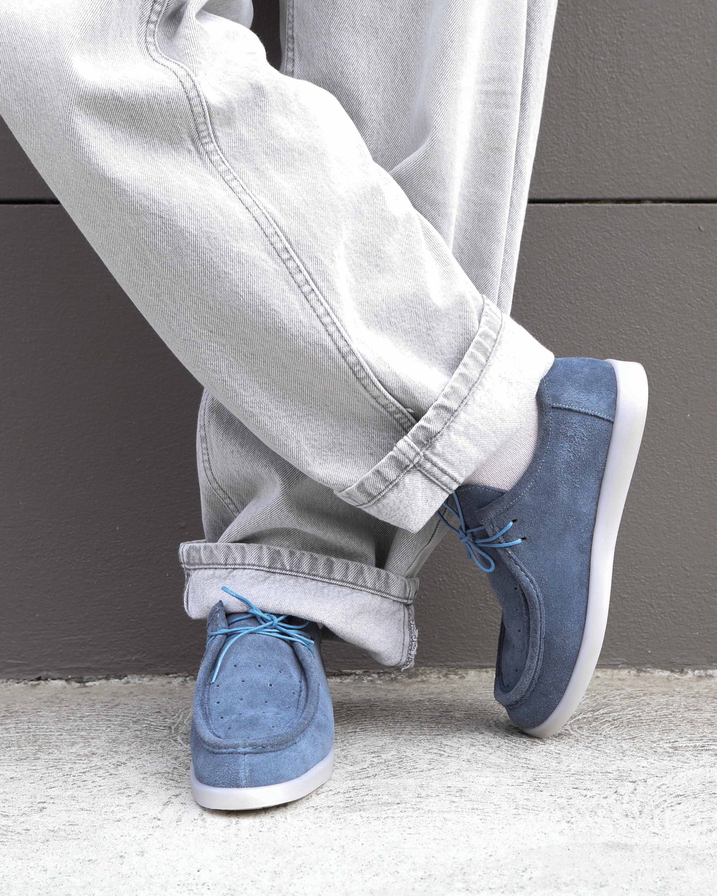 Heatwave Suede Boat Shoes - Stonewash Blue