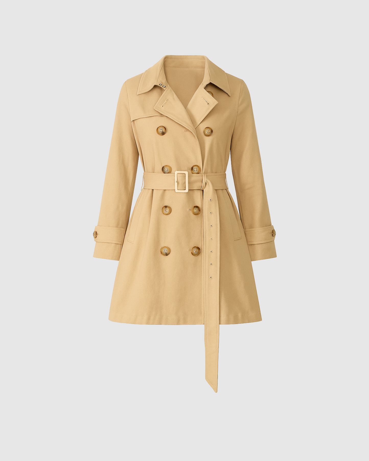 Girls Trench Coat - Camel
