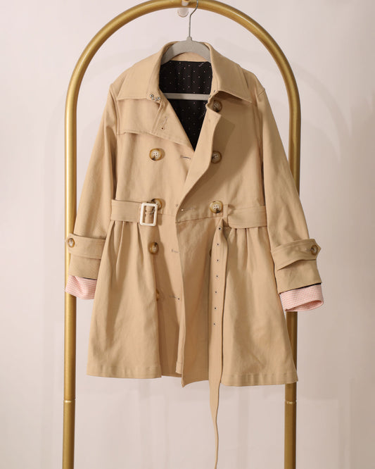 Girls Trench Coat - Camel