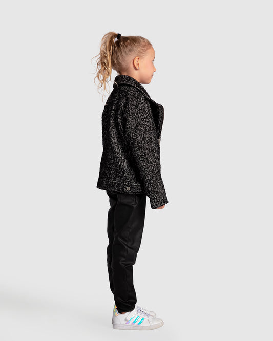 Angel's Face Biker Jacket - Black