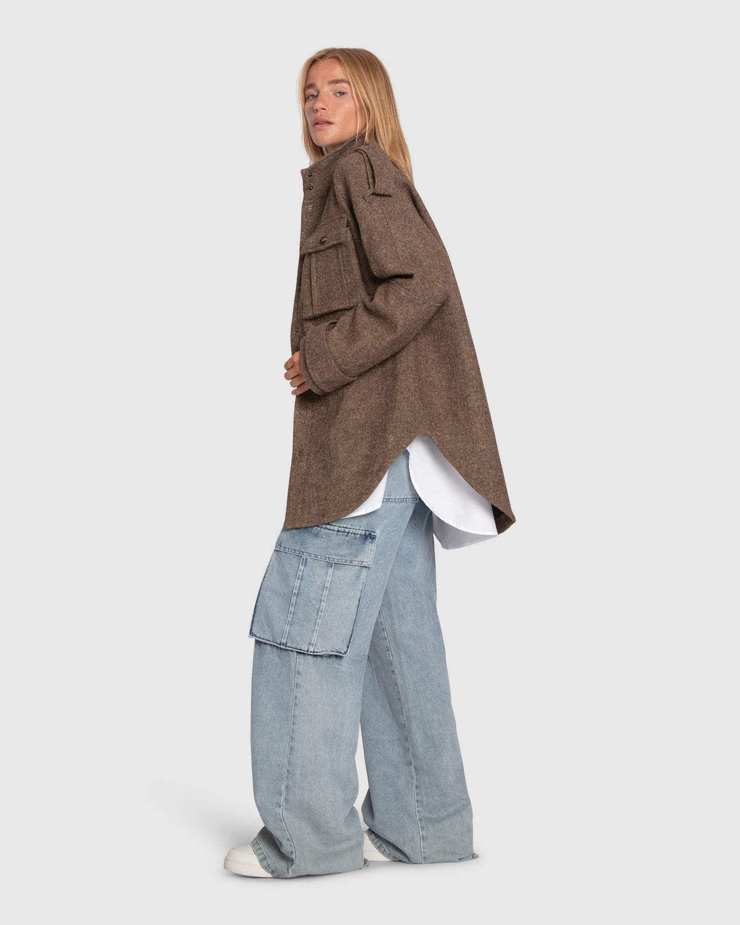 All My Love Wool Overshirt - Military