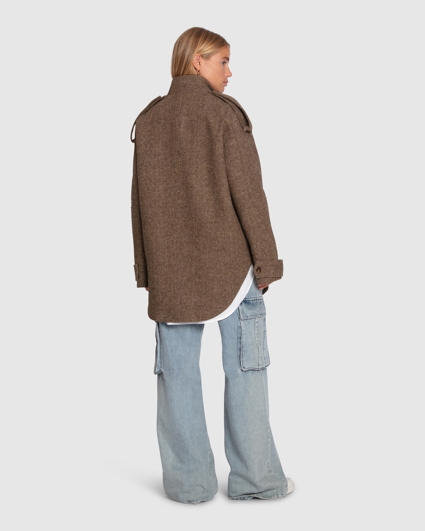 All My Love Wool Overshirt - Military