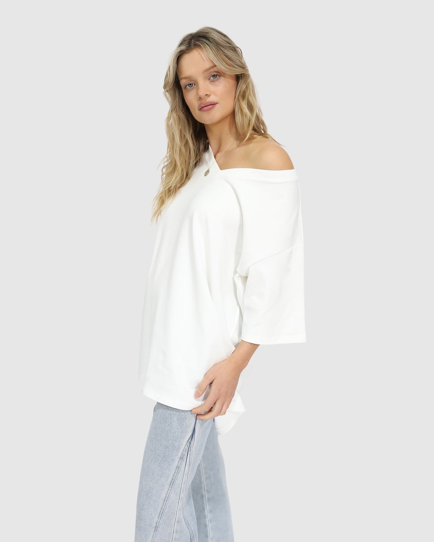 Back To Bloom Oversized T-Shirt - White