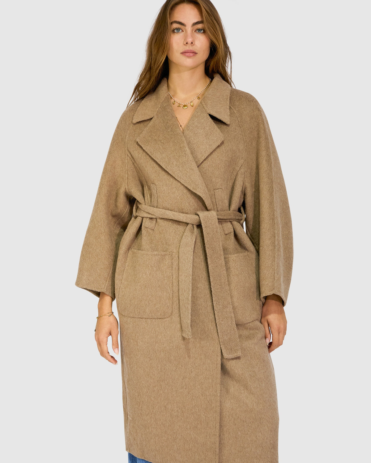 Big Girl Wool Blend Coat - Oat