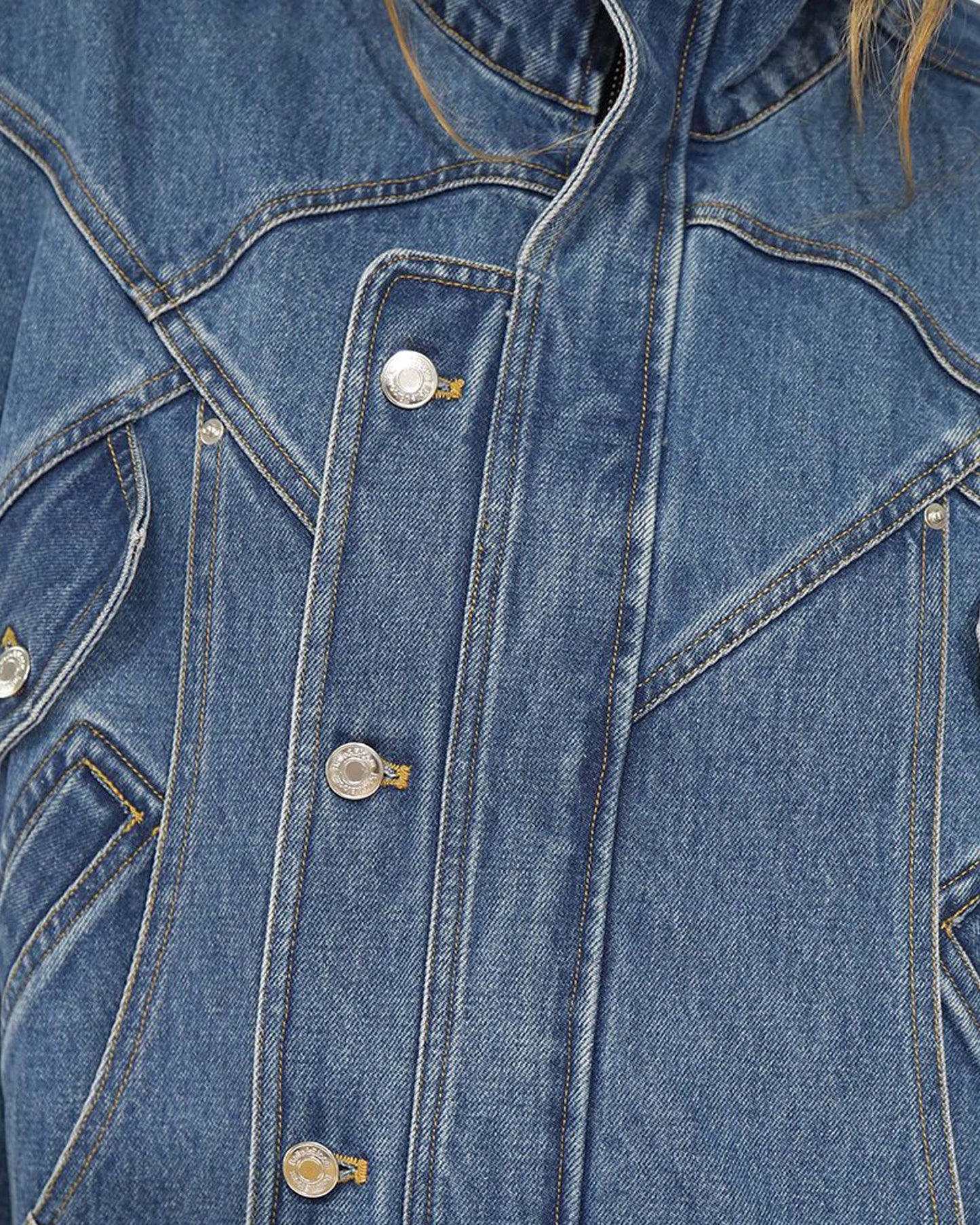 Downtown Denim Oversized Jacket - Medium Denim Wash