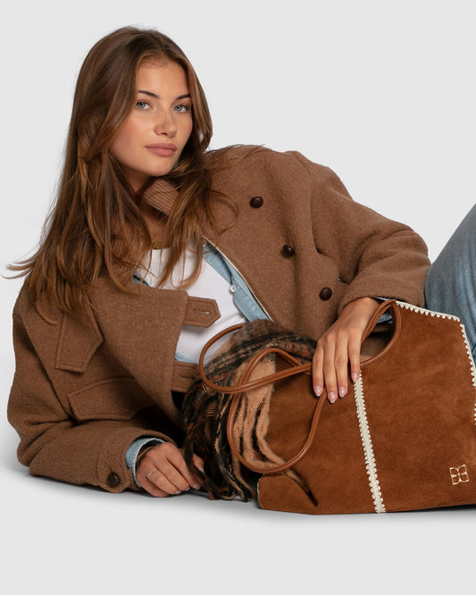 belle & bloom brooke suede leather backpack 5th Ave Function meets form with our 5th Ave Leather Backpack Belle & Bloom Camila Leather