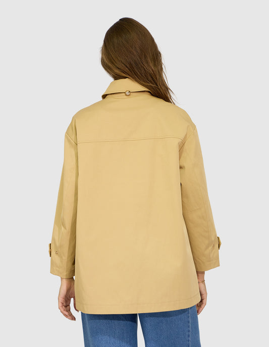 Windsor Trench Cape - Honey