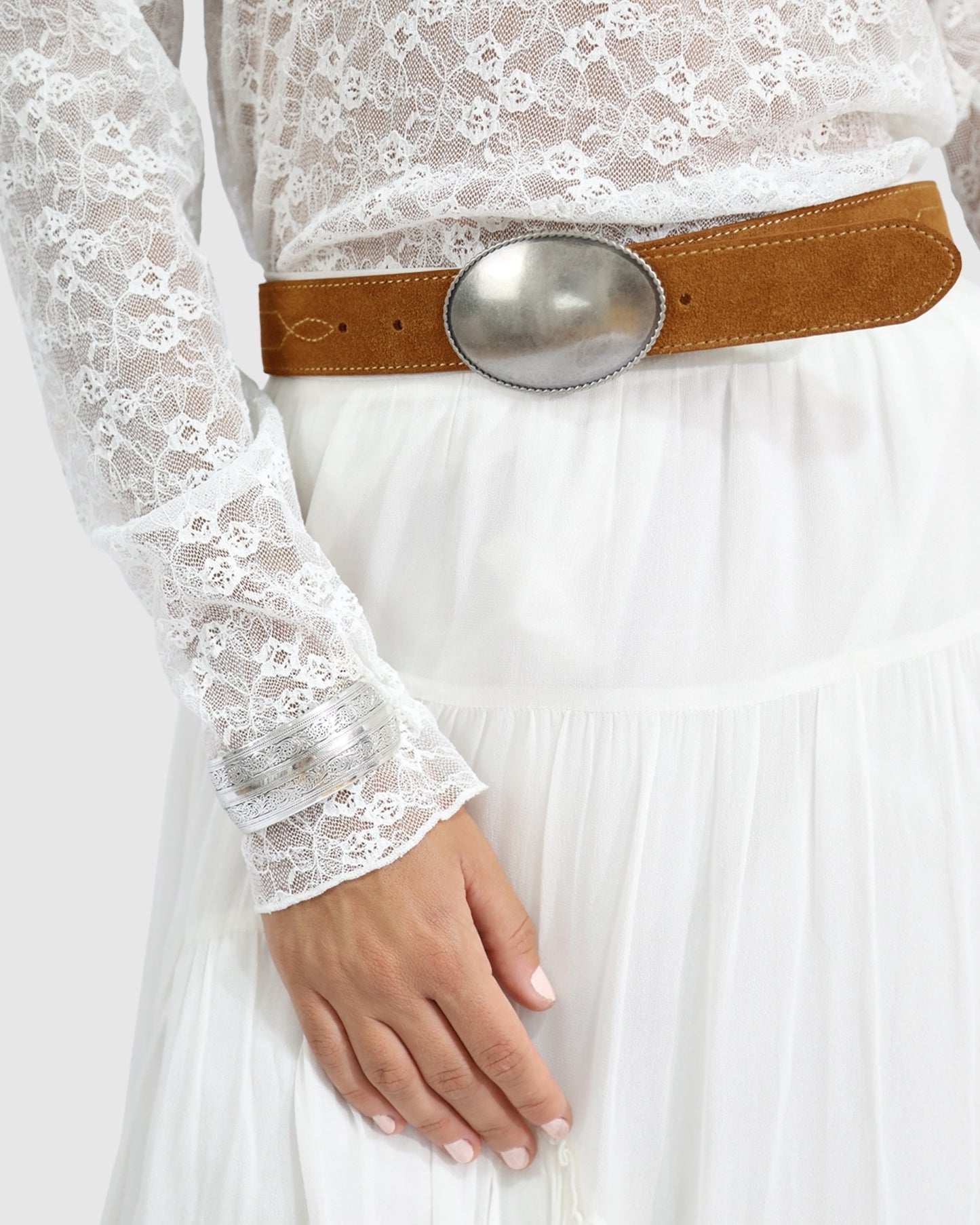 Melrose Western Belt - Tan